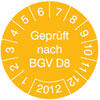 Pr�fplaketten - Gepr�ft nach BGV D8