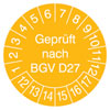 Pr�fplaketten - Gepr�ft nach BGV D27