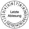 Pr�fplaketten - Letzte Ablesung