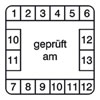 Pr�fplaketten - gepr�ft am