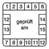 Pr�fplaketten - gepr�ft am