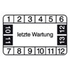 Pr�fplaketten - letzte Wartung