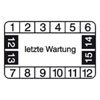 Pr�fplaketten - letzte Wartung