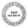 Pr�fplaketten - Gepr�ft nach BGV A3