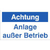 Maschinenhinweisschilder