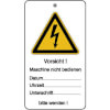 Wartungsanh�nger mit Sicherheitszeichen