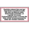 Hinweisschilder f�r Gewerbe und Privat