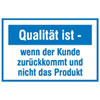 Motivationsschilder f�r die Qualit�tssicherung