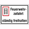 Hinweisschilder f�r Feuerwehrzufahrten