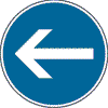 Verkehrsschilder nach StVO - Nr. 209, Nr. 211 u. Nr. 222