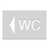 Wegweiser aus Edelstahl