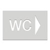 Wegweiser aus Edelstahl