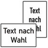 Textschilder - Grundfarbe wei�, Schrift schwarz