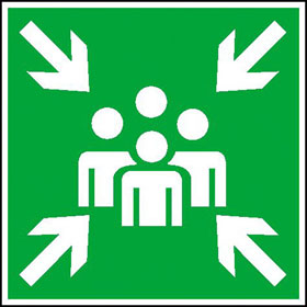Rettungsschild Sammelstelle