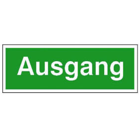 Rettungsschild Ausgang