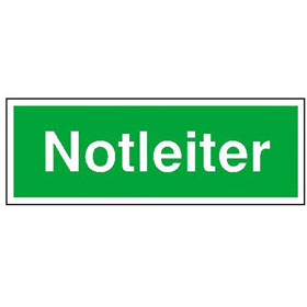 Rettungsschild Notleiter
