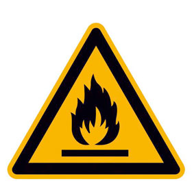 Warnschild Warnung vor feuergef�hrlichen Stoffen