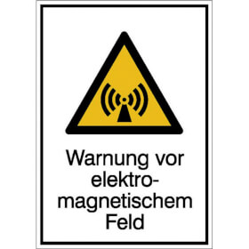 Warn-Kombischild Warnung vor elektromagnetischem Feld