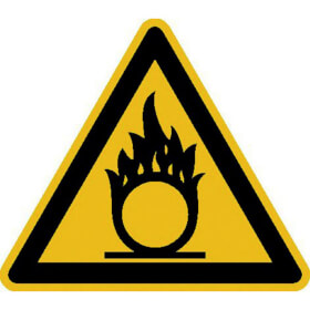 Warnschild Warnung vor brandf�rdernden Stoffen