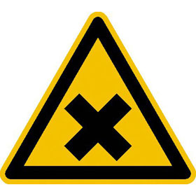 Warnschild Warnung vor gesundheitssch�dlichen Stoffen