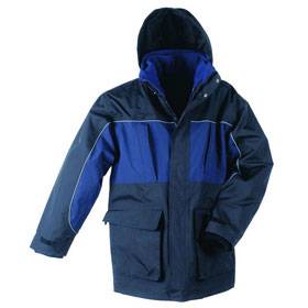 Regenjacken Regenschutzbekleidung ELYSEE 2-in-1-Wetterjacke,schwarz/ marine abgesetzt,