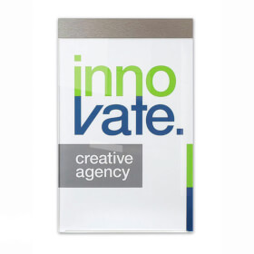 CHANGE Infotafeln flache Bauweise, klare Linienf�hrung: