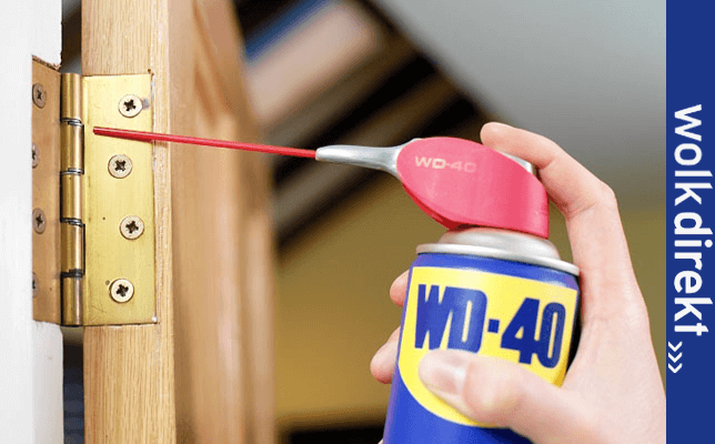 WD-Dose, Anwendung auf Türscharnier