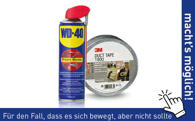 Ductape in verschiedenen Farben &ndash; Klicken Sie auf das Bild, um zur entsprechenden Produktseite zu gelangen!