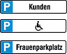 Parkplatzbeschilderung