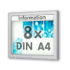 Planus 65 E Wand - Schaukasten eckig Format für 8 × DIN A4 Blätter