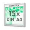 Plenum 65 E Wand - Schaukasten eckig Format für 15 × DIN A4 Blätter