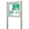 Plenum 65 E Freistehender Schaukasten eckig Format für 6 × DIN A4 Blätter