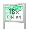 Plenum 65 E Freistehender Schaukasten eckig Format für 18 × DIN A4 Blätter