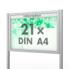 Plenum 65 E Freistehender Schaukasten eckig Format für 21 × DIN A4 Blätter