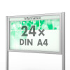 Plenum 65 E Freistehender Schaukasten eckig Format für 24 × DIN A4 Blätter