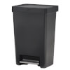 Rubbermaid Tretabfalleimer Premier Series II hochwertiger Kunststoff - Abfalleimer mit Softclose und Beutelhalter