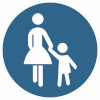 Verkehrsschild nach StVO - Nr. 239 Sonderweg Fußgänger