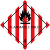 SafetyMarking Gefahrzettel nach ADR Klasse 4.1 Entzündbare, feste Stoffe Flammable Solid