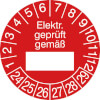 Prüfplakette - Elektr. geprüft gemäß 24-29 [24-29]