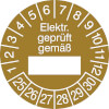 Prüfplakette - Elektr. geprüft gemäß 25-30 [25-30]