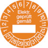 Prüfplakette - Elektr. geprüft gemäß 27-32 [27-32]