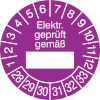 Prüfplakette - Elektr. geprüft gemäß 28-33 [28-33]