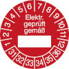 Prüfplakette - Elektr. geprüft gemäß 31- [31-36]