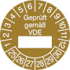 Prüfplakette - Geprüft gemäß VDE 25-30 [25-30]