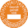 Prüfplakette - Geprüft gemäß VDE 27-32 [27-32]