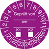 Prüfplakette - Geprüft gemäß VDE 21-26 [21-26]