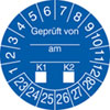 Prüfplakette - Geprüft gemäß VDE 23-28 [23-28]