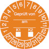 Prüfplakette - Geprüft gemäß VDE 27-32 [27-32]