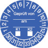 Prüfplakette - Geprüft gemäß VDE 30-35 [30-35]