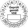 Prüfplakette - Geprüft gemäß VDE 20-25 [20-25]
